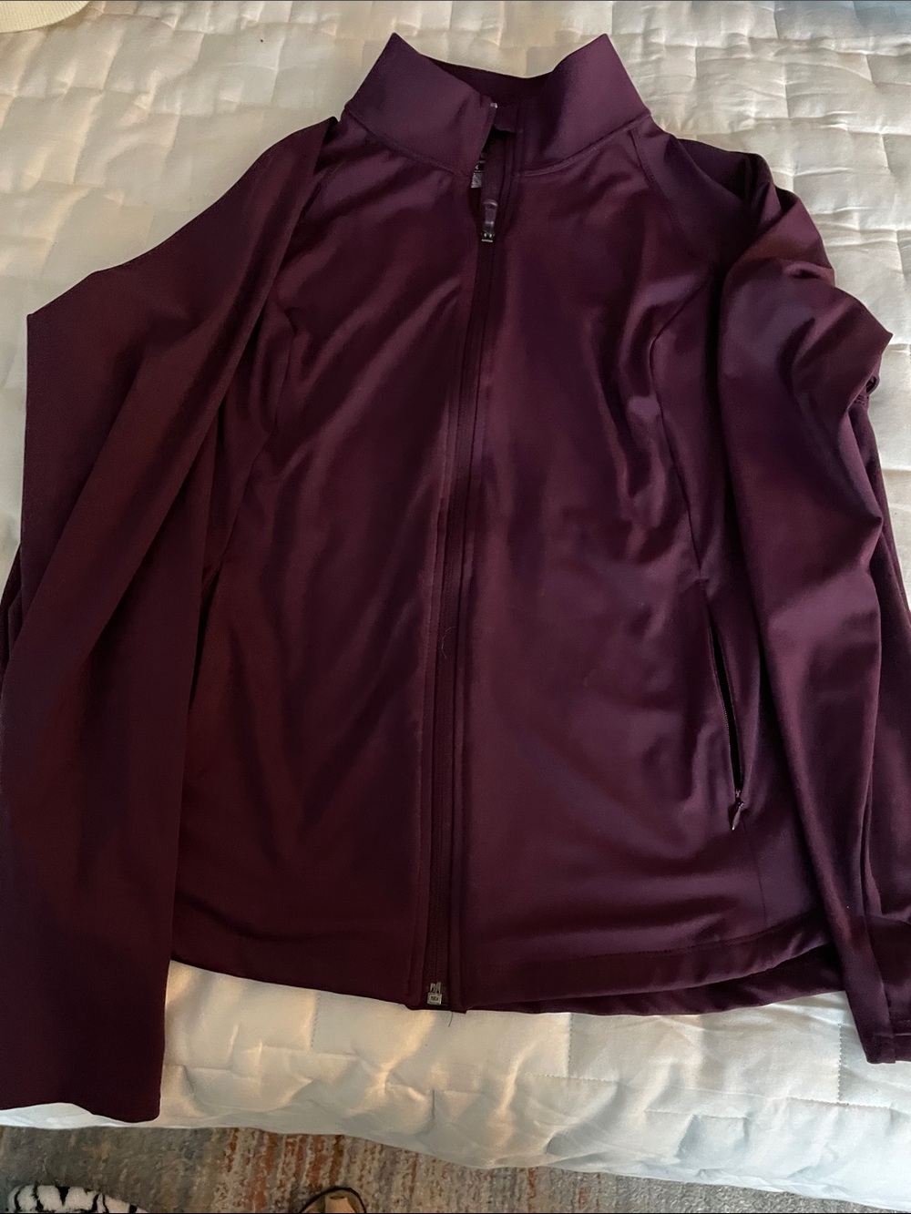 Purple athletic jacket